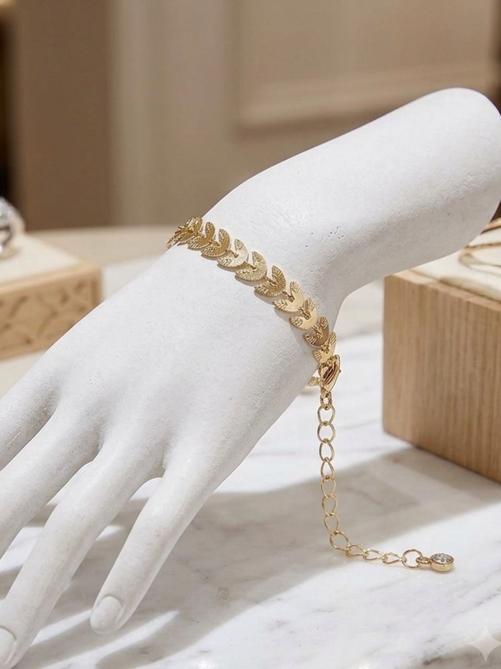 14k gold plated 6.5 inch bracelet with 2 inch extender women’s bracelet